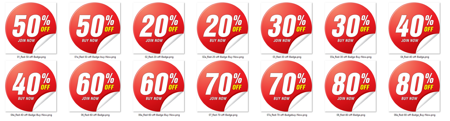 Discounts-24hr & Sticker Pack Vol.1