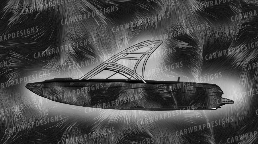 Calico Cat Fur | Black and Gray Background