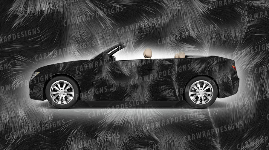 Calico Cat Fur | Black and Gray Background