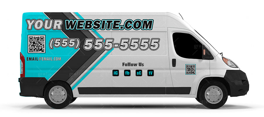 Shop Van Design Template | 0402