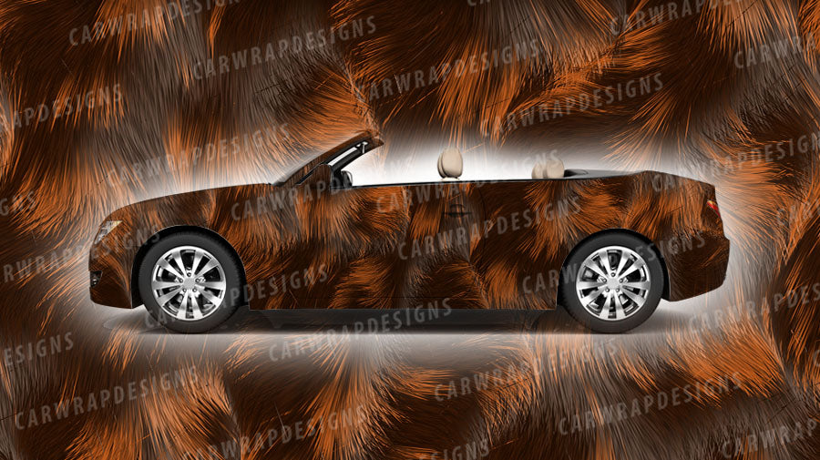 Calico Cat Fur | Classic Orange and Brown Background