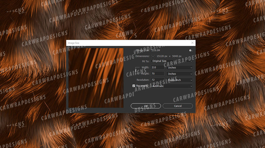 Calico Cat Fur | Classic Orange and Brown Background