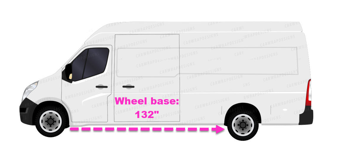 Transit Van High Roof | Auto Detailing Vehicle Template