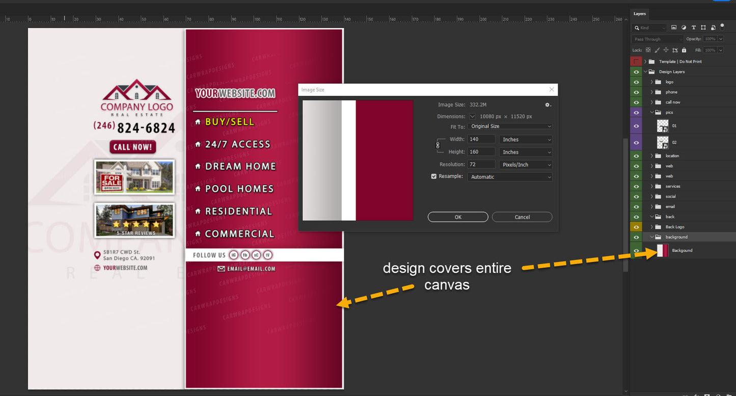 Box Truck 16ft | Real Estate Vehicle Template