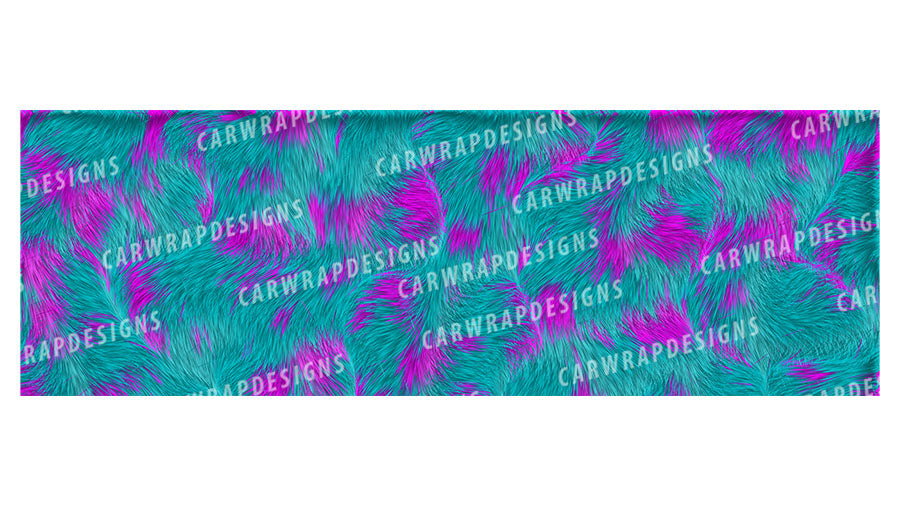 Calico Cat Fur | Pink and Green Background