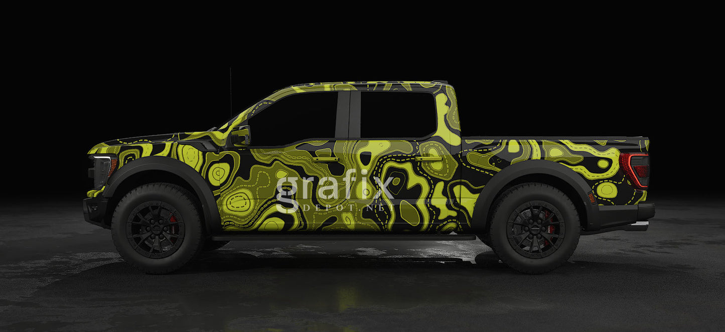 Tactical Map Background – Black & Yellow