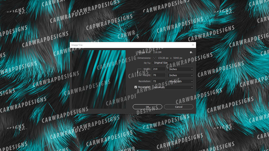 Calico Cat Fur | Black and Teal Backgound