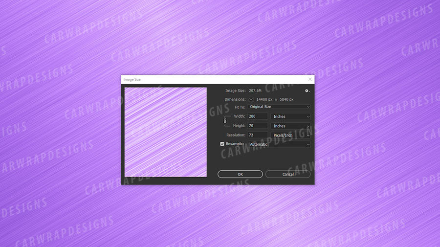 Brushed Metal | Purple Background