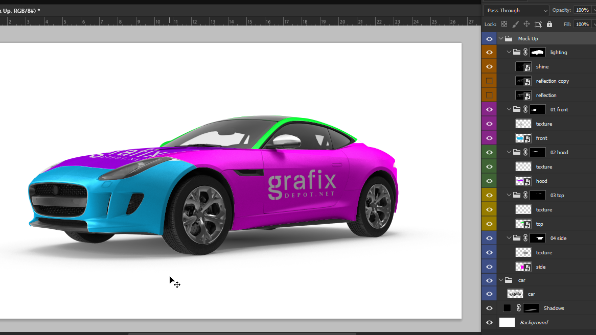 Sports Car Mock Up