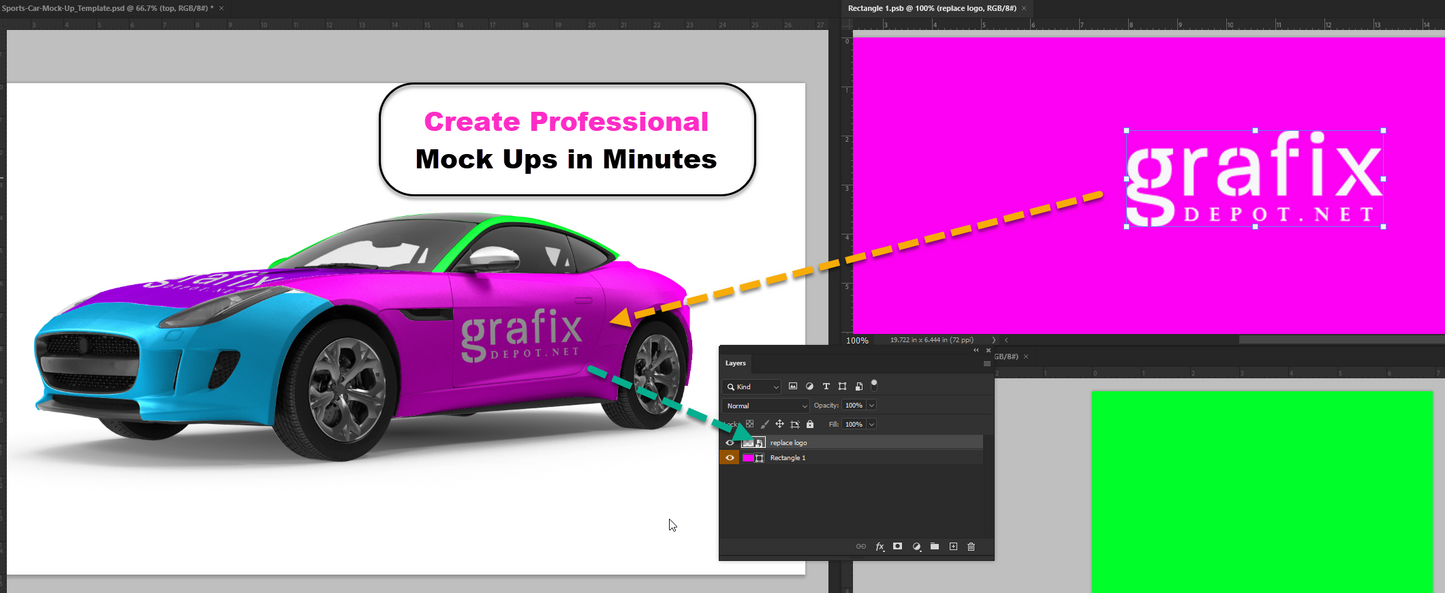 Sports Car Mock Up