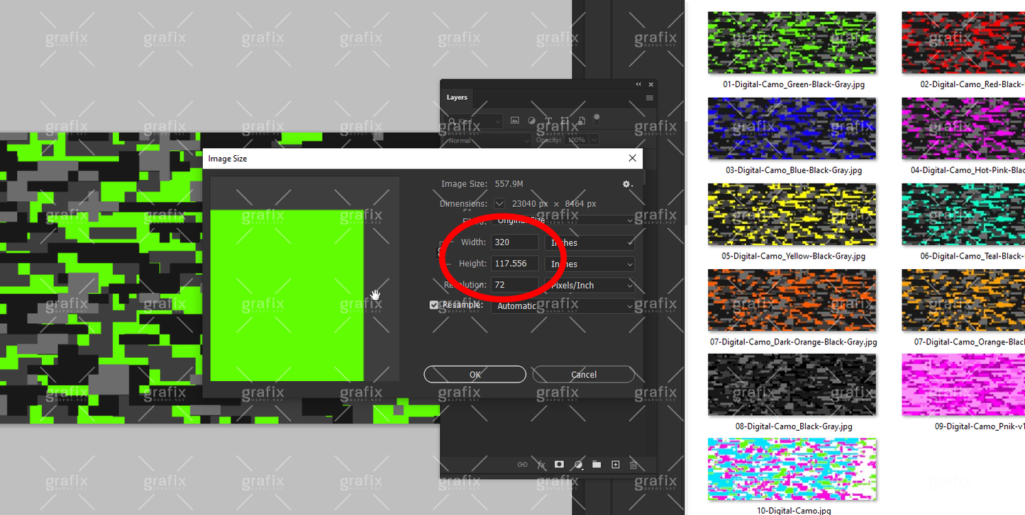 Digital Camo Backgrounds Vol.1