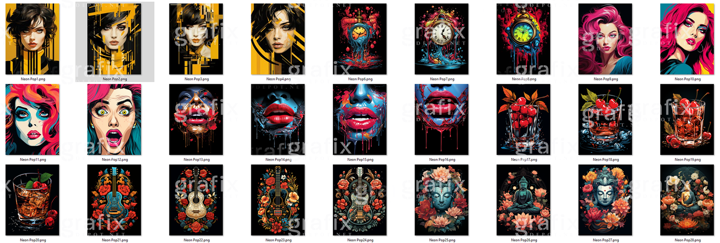 Neon-Pop | GFX Image Pack