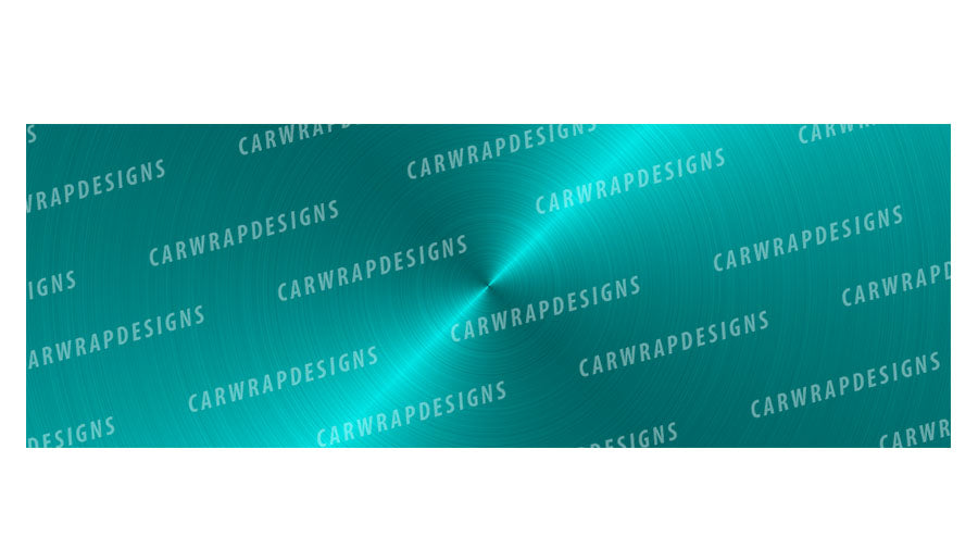 Brushed Metal Circle Pattern | Teal Background