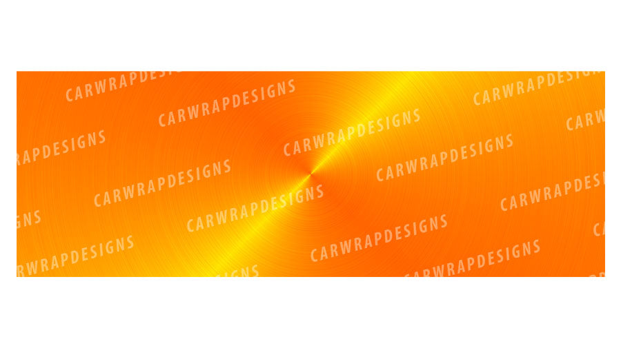 Brushed Metal Circle Pattern | Orange Background