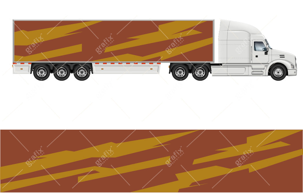 Semi Truck Vector Graphic 002
