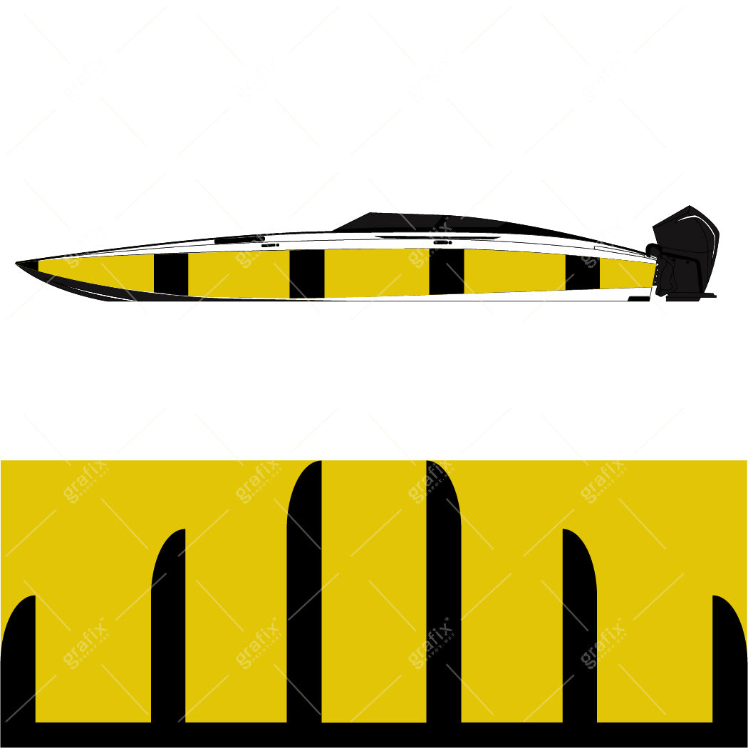 Cig Boat Vector Graphic 004