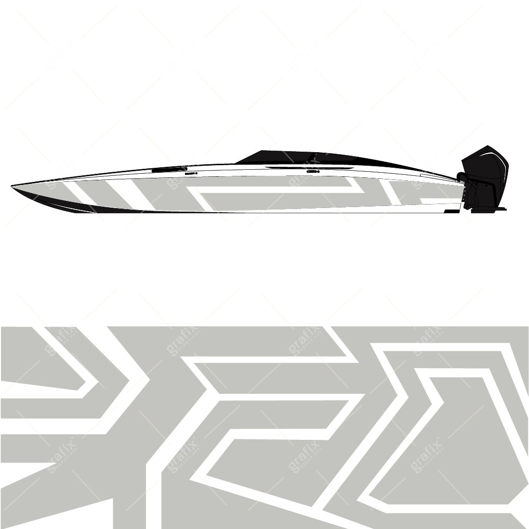 Cig Boat Vector Graphic 009