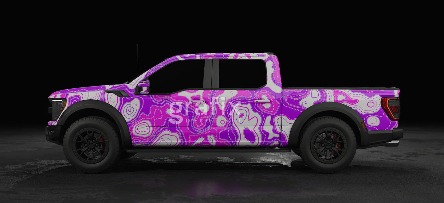 Tactical Map Background – Purple