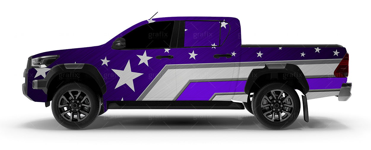 Stars & Stripes Background - Purple