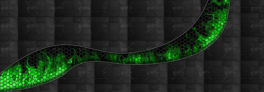 Flame Metal Background - Green