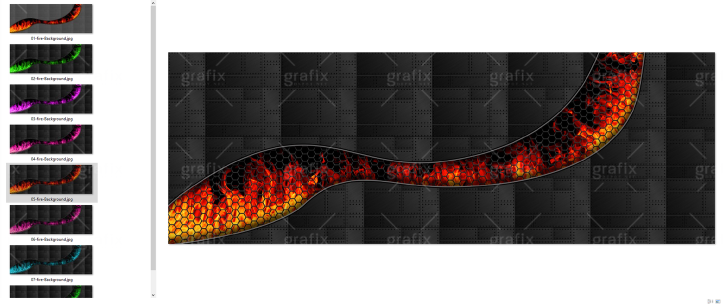 Flame Metal Background Collection Vol.1