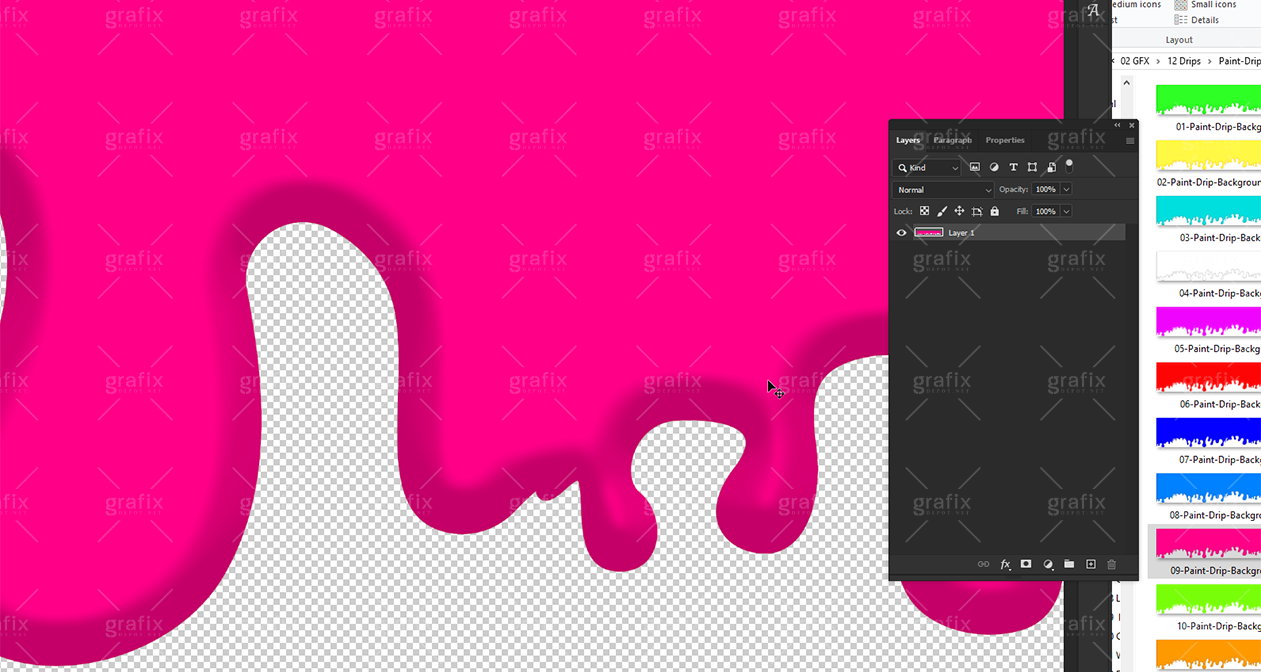 Liquid Dripping Overlays