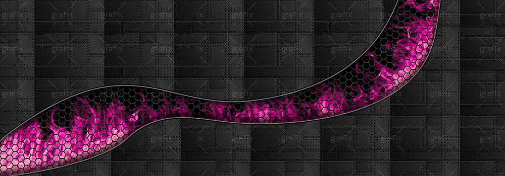Flame Metal Background - Hot Pink