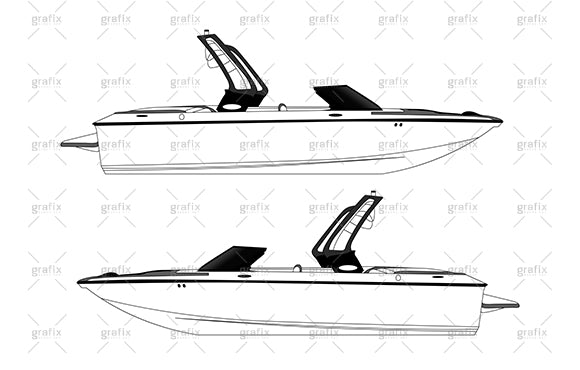 Wake Boat Templates w/Designs & Graphics