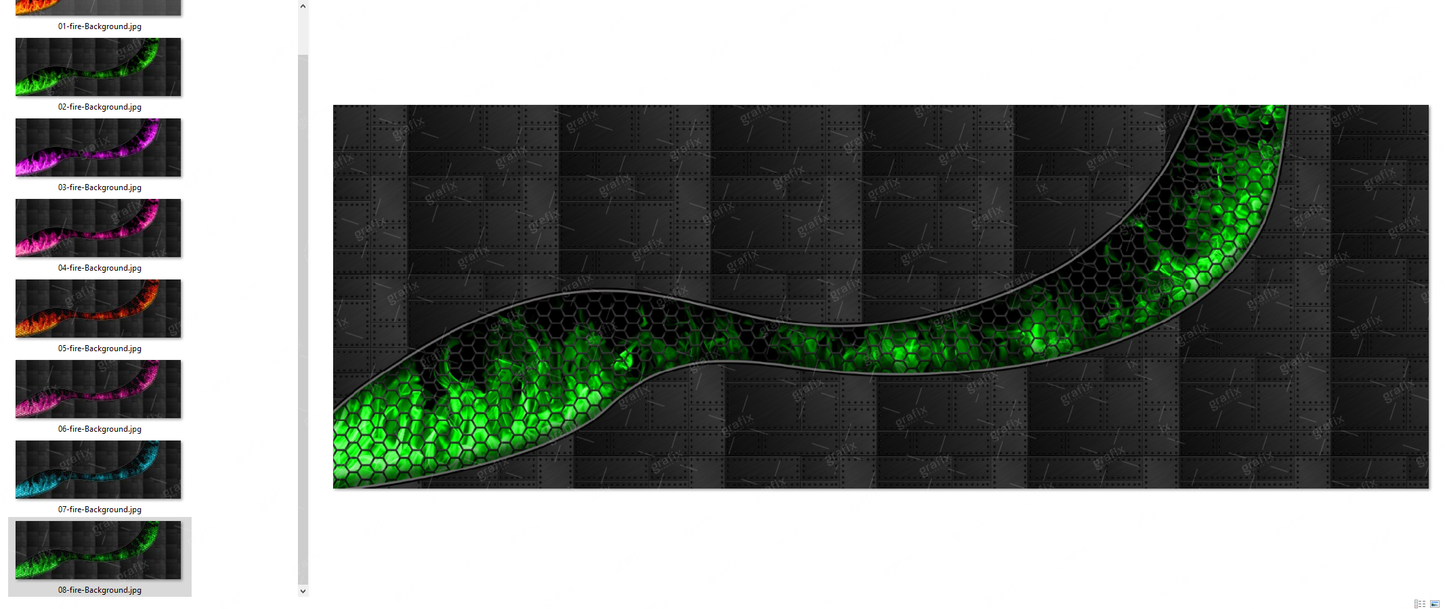 Flame Metal Background Collection Vol.1