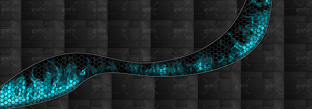 Flame Metal Background - Lite Blue