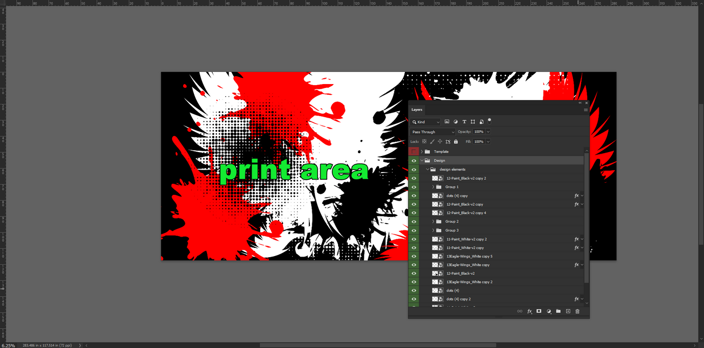Grunge Food Truck Design Template