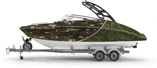 Tactile Map + Digital Camo Background – Classic Camo