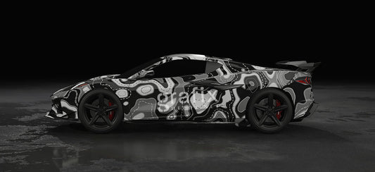 Tactical Map Background – Black, White & Gray