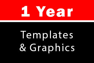 1 Year Templates & Graphic Elements