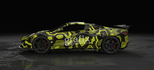 Tactical Map Background – Black & Yellow