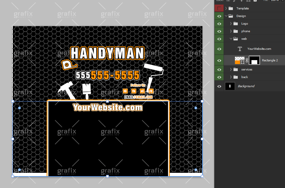 Handyman Service Template w/Design