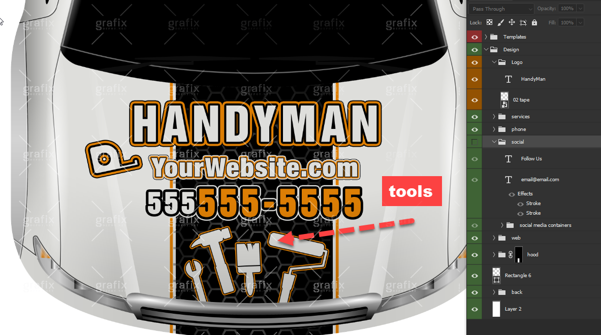 Handyman Service Template w/Design