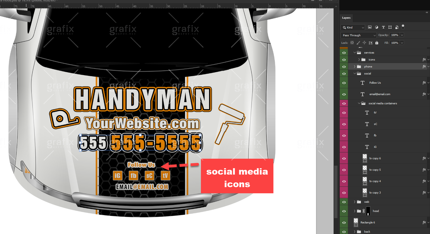 Handyman Service Template w/Design