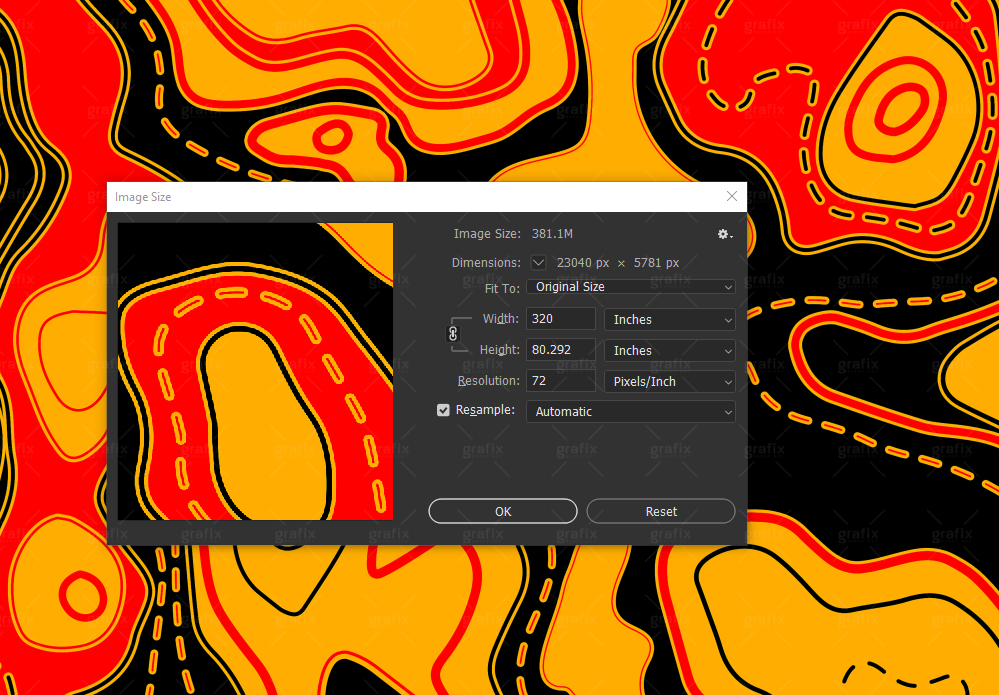 Tacticle Map Background - Orange
