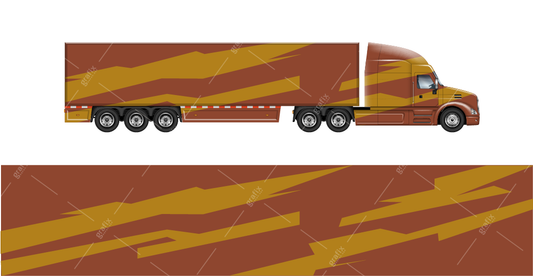 Semi Truck Vector Graphic 002