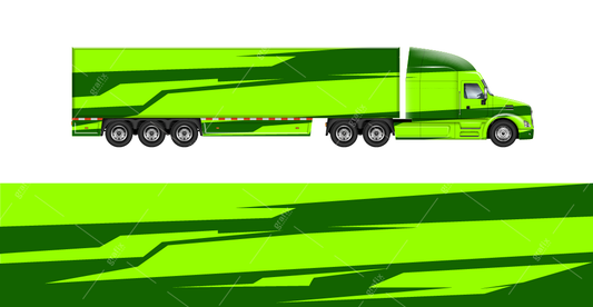 Semi Truck Vector Graphic 005