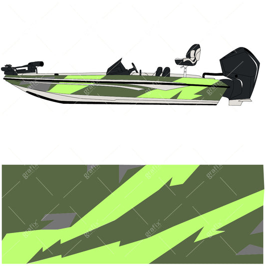 Bass Boat Vector Graphic 002