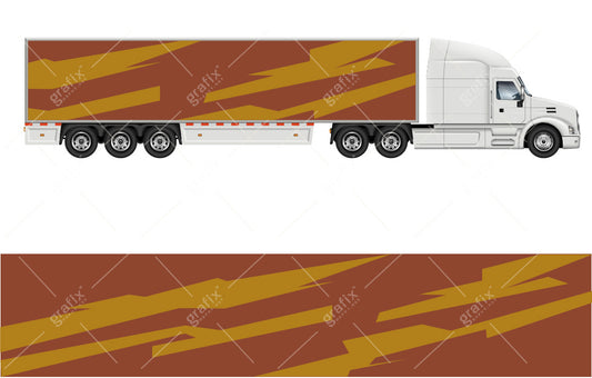 Semi Truck Vector Graphic 002