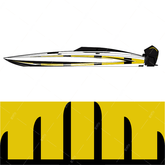 Cig Boat Vector Graphic 004