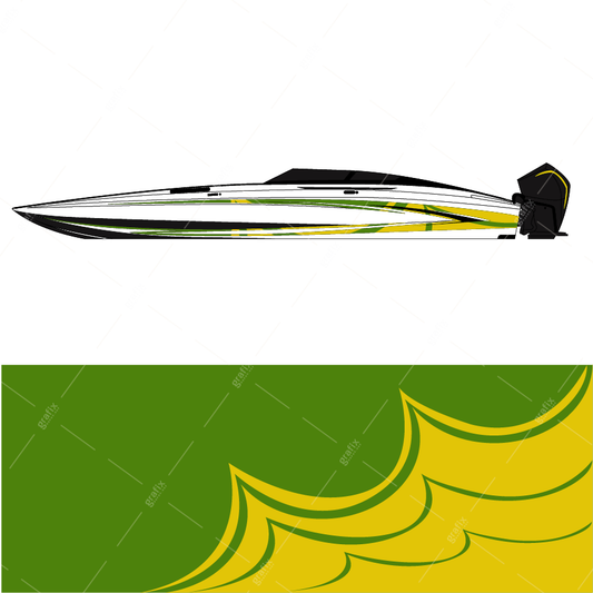 Cig Boat Vector Graphic 005