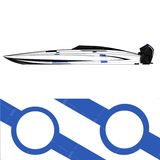 Cig Boat Vector Graphic 008