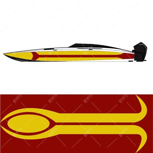 Cig Boat Vector Graphic 003