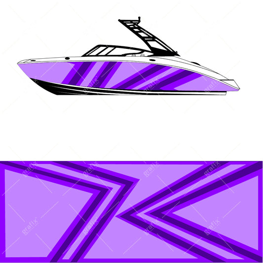 Wake Surf Vector Boat Graphic 003