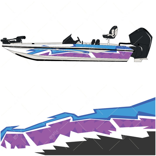 Bass Boat Vector Graphic 004