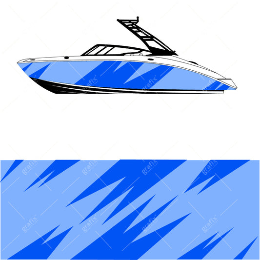Wake Surf Boat Vector Graphic 004